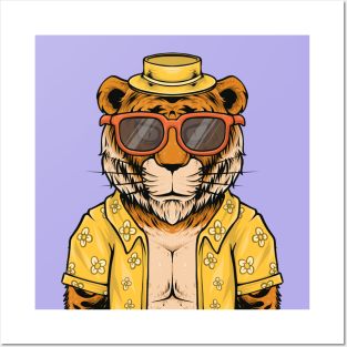 Cute Tiger Tshirt Posters and Art